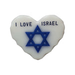 Heart shaped magnet with Star of David